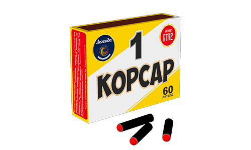  Петарды Корсар 1 в пленке  в Сертолове